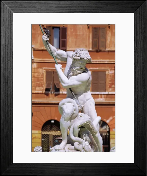 Framed Print : Fountain of Neptune Framed Print : Fountain of Neptune