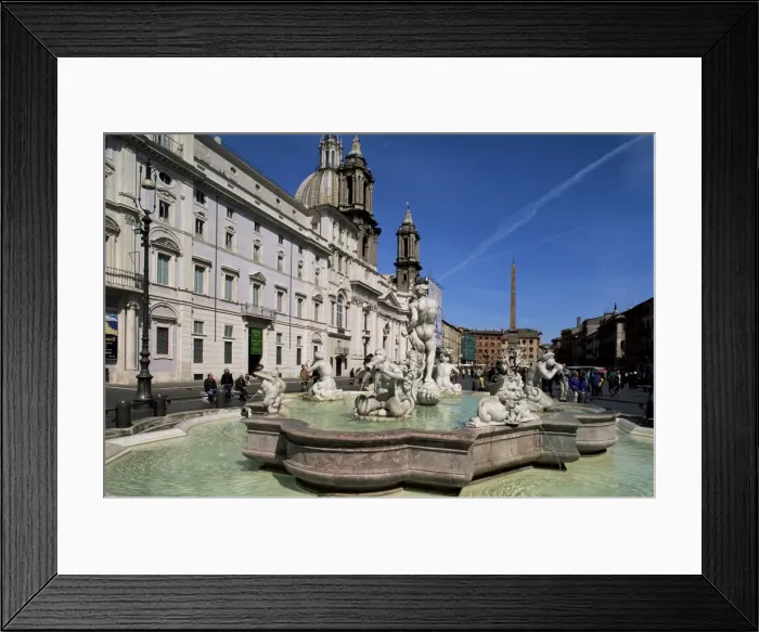 Framed Print : Piazza Navona Framed Print : Piazza Navona