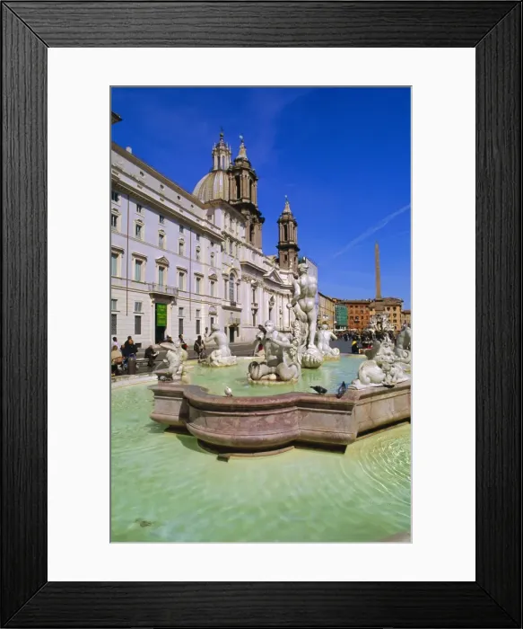 Framed Print : Piazza Navona Framed Print : Piazza Navona