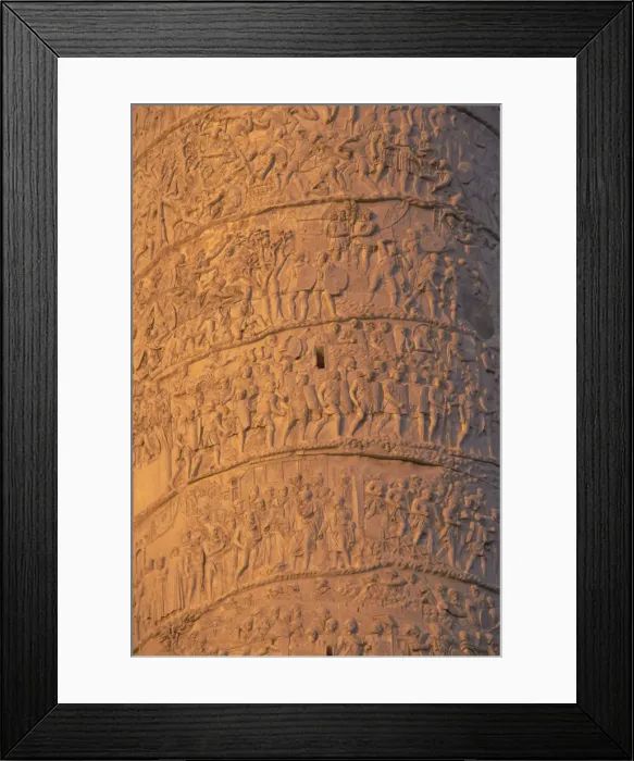 Framed Print : Close-up of Trajans Column