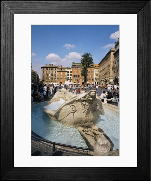 Framed Print : Dela Baraccia fountain Framed Print : Dela Baraccia fountain