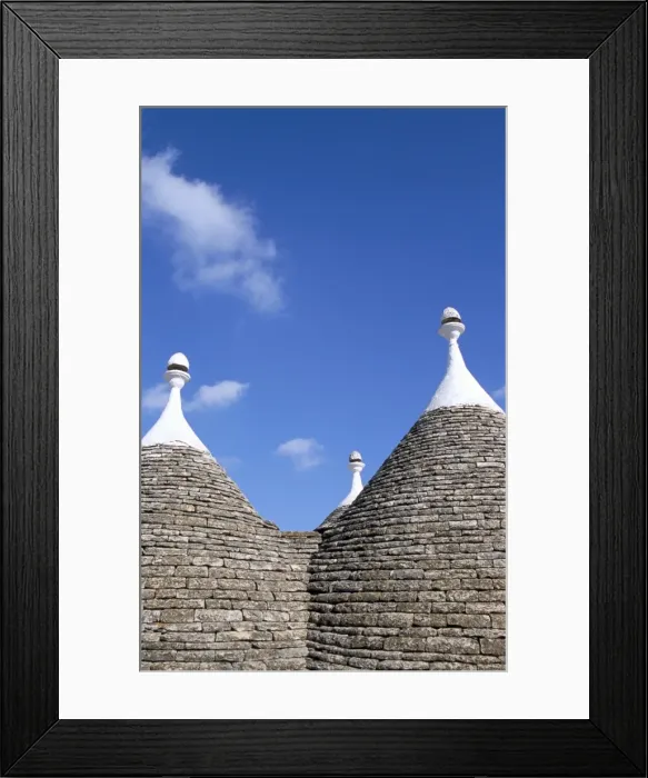 Framed Print : Old trulli houses with stone domed roof Framed Print : Old trulli houses with stone domed roof