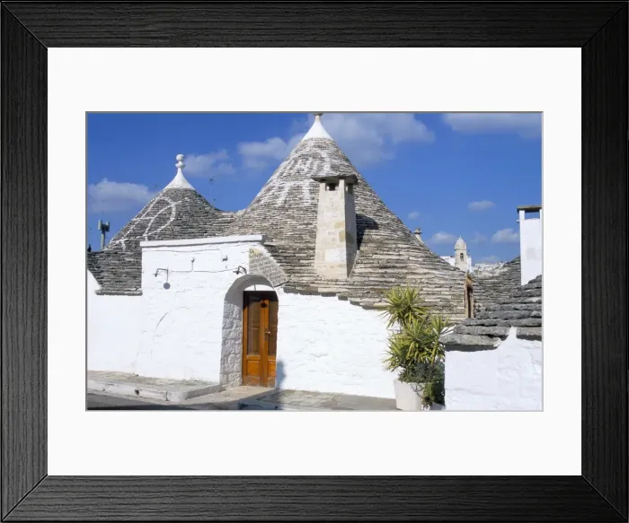 Framed Print : Old trulli houses with stone domed roof Framed Print : Old trulli houses with stone domed roof