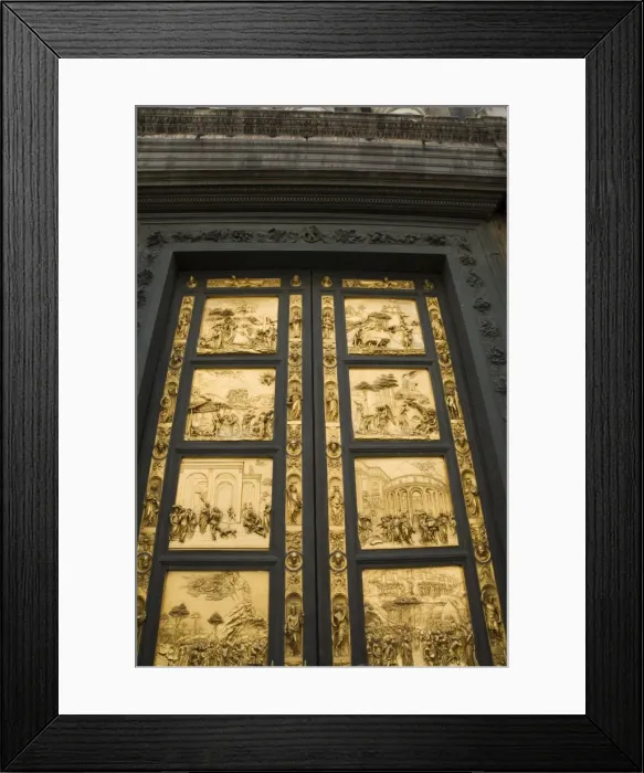 Framed Print : Ghibertis door