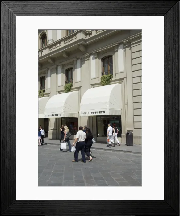 Framed Print : Via de Tornabuoni Framed Print : Via de Tornabuoni