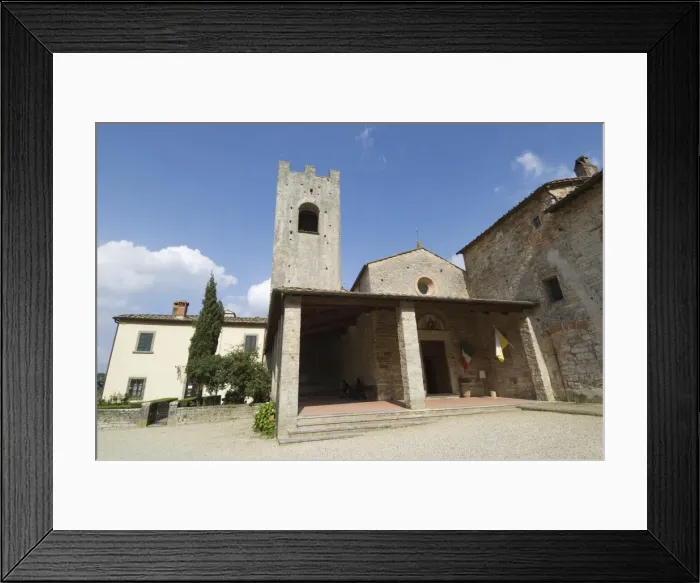 Framed Print : Badia a Coltibuono Romanesque Church Framed Print : Badia a Coltibuono Romanesque Church