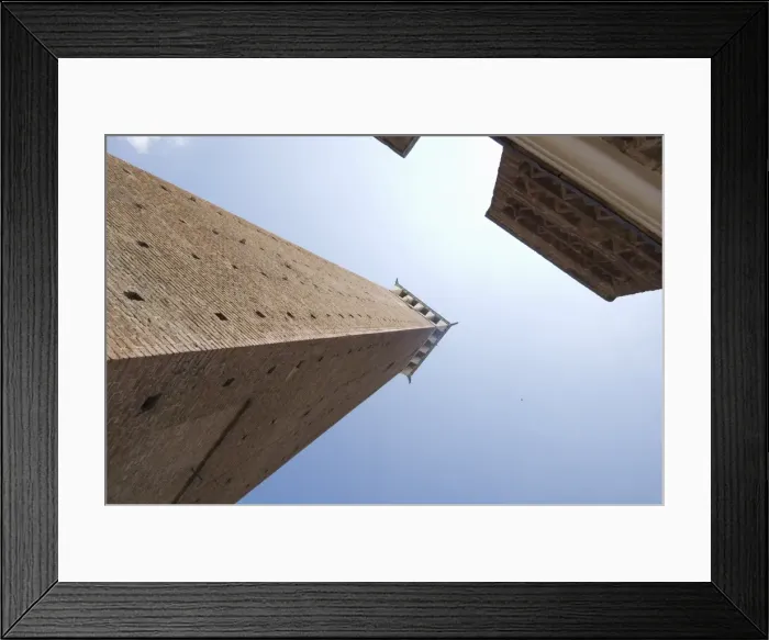 Framed Print : View of the Palazzo Pubblico with its bell tower Framed Print : View of the Palazzo Pubblico with its bell tower