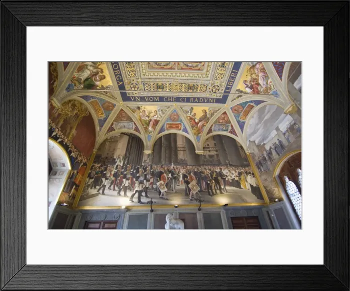 Framed Print : Paintings in the Palazzo Pubblico Framed Print : Paintings in the Palazzo Pubblico