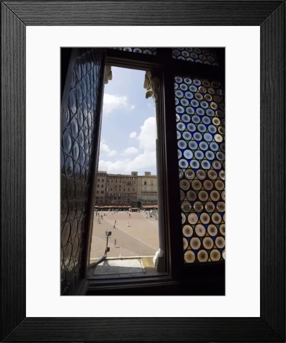 Framed Print : View of the Piazza del Campo from the Palazzo Pubblico Framed Print : View of the Piazza del Campo from the Palazzo Pubblico