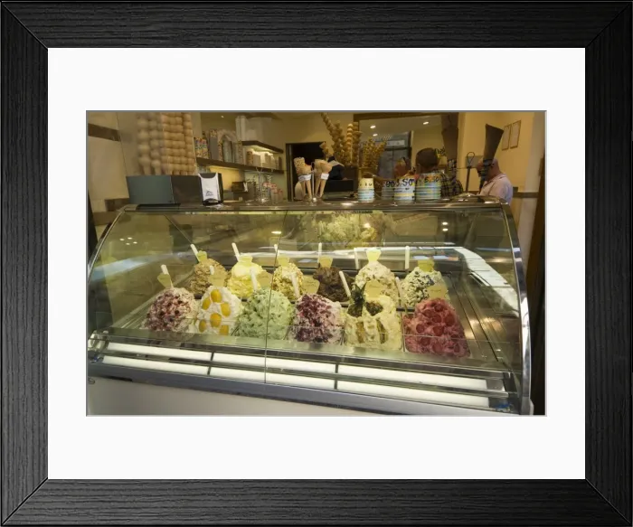 Framed Print : Ice cream, Siena Framed Print : Ice cream, Siena