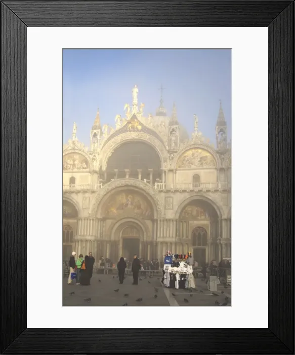 Framed Print : St. Marks basilica in mist Framed Print : St. Marks basilica in mist