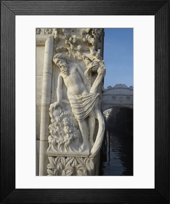 Framed Print : Carving of the drunkenness of Noah