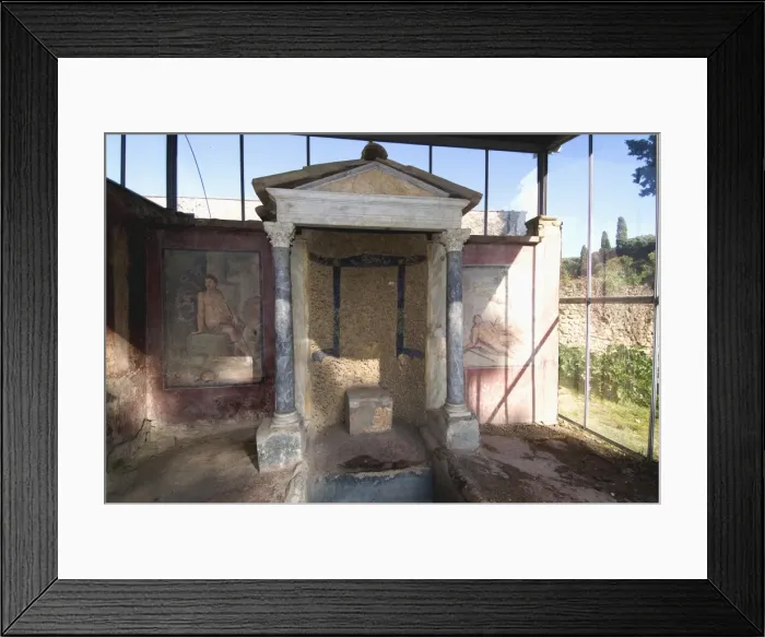 Framed Print : Frescoes at the ruins of Pompeii Framed Print : Frescoes at the ruins of Pompeii