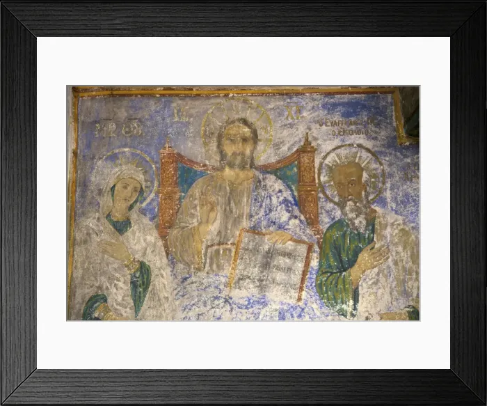 Framed Print : Frescoes in the Monastery of St. John at Chora, UNESCO World Heritage Site, Patmos Framed Print : Frescoes in the Monastery of St. John at Chora, UNESCO World Heritage Site, Patmos