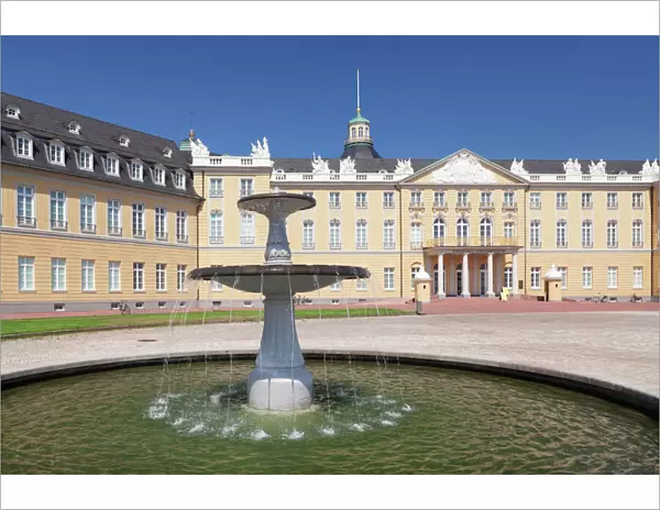 Karlsruhe Castle, Karlsruhe, Baden Wurttemberg, Germany, Europe