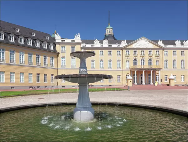 Karlsruhe Castle, Karlsruhe, Baden Wurttemberg, Germany, Europe