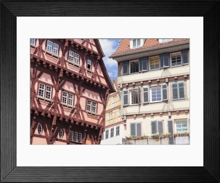 Framed Print : Old Town Hall, half-timbered houses, Esslingen, Baden-Wurttemberg, Germany, Europe Framed Print : Old Town Hall, half-timbered houses, Esslingen, Baden-Wurttemberg, Germany, Europe