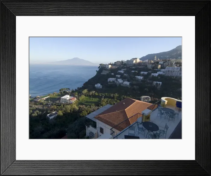 Framed Print : View towards the town of Vico Equense Framed Print : View towards the town of Vico Equense