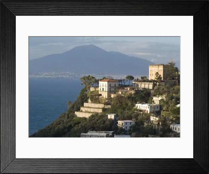 Framed Print : Mount Vesuvius view and Vico Equense Framed Print : Mount Vesuvius view and Vico Equense