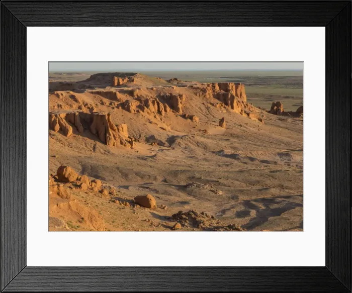 Framed Print : Sunrise, Flaming Cliffs, area of dinosaur bone and egg fossils, Gurvan Saikhan National Park Framed Print : Sunrise, Flaming Cliffs, area of dinosaur bone and egg fossils, Gurvan Saikhan National Park