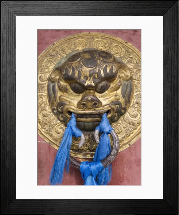 Framed Print : Ornate door handle, Erdene Zuu Khiid, Buddhist Monastery, Kharkhorin (Karakorum) Framed Print : Ornate door handle, Erdene Zuu Khiid, Buddhist Monastery, Kharkhorin (Karakorum)