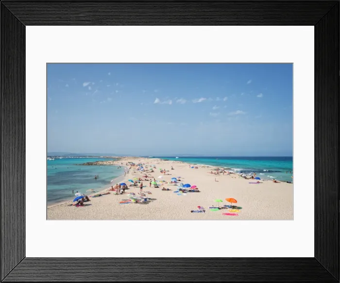 Framed Print : Ses Ilettes, Infinity Beach on Formentera, Balearic Islands, Spain, Mediterranean, Europe Framed Print : Ses Ilettes, Infinity Beach on Formentera, Balearic Islands, Spain, Mediterranean, Europe