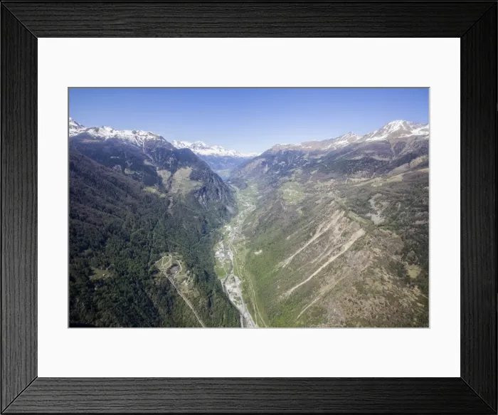 Framed Print : Aerial view of Poschiavo Valley, Graubunden (Grisons), Switzerland, Europe Framed Print : Aerial view of Poschiavo Valley, Graubunden (Grisons), Switzerland, Europe
