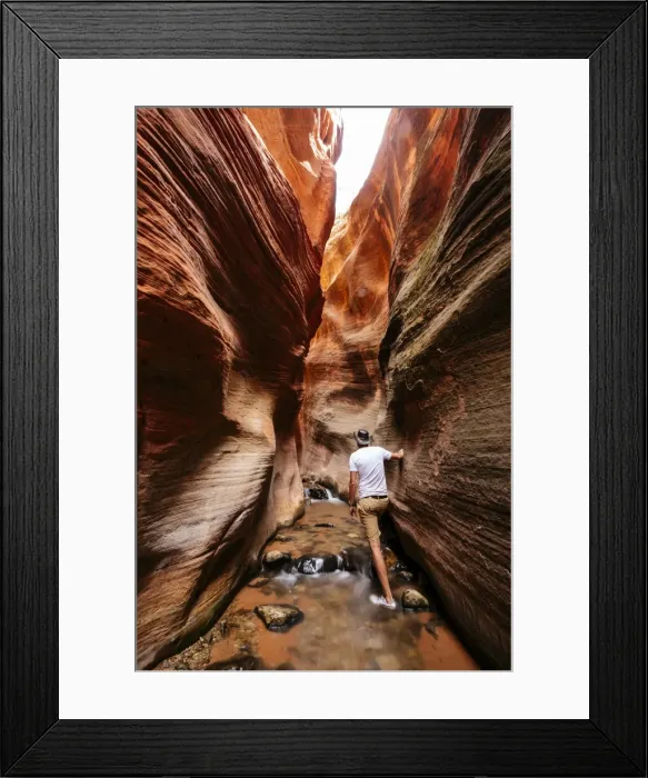 Framed Print : Kanarra Creek Canyon, Kanarraville, Utah, United States of America, North America Framed Print : Kanarra Creek Canyon, Kanarraville, Utah, United States of America, North America
