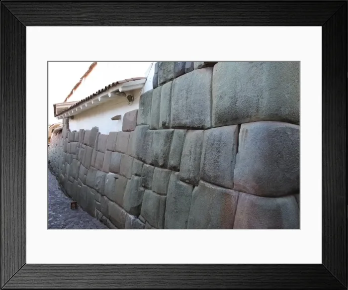 Framed Print : Wall of house made up of part Inca craftmanship and part Spanish workmanship, Cuzco Framed Print : Wall of house made up of part Inca craftmanship and part Spanish workmanship, Cuzco