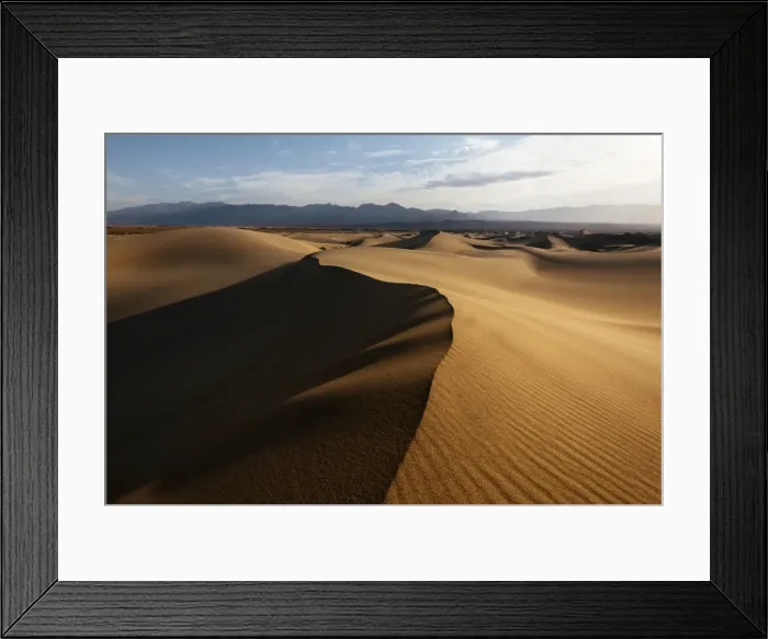 Framed Print : Mesquite Sand Dunes at dawn, Death Valley National Park, California, United States of America Framed Print : Mesquite Sand Dunes at dawn, Death Valley National Park, California, United States of America