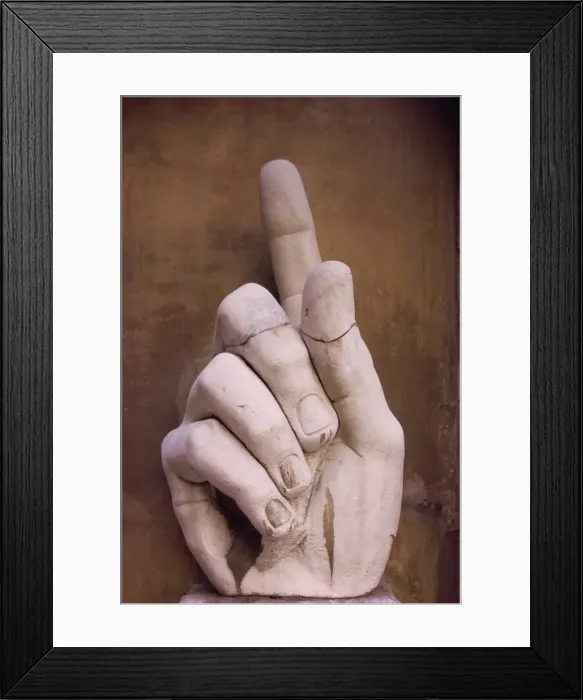 Framed Print : Hand from Constantine Colossus Framed Print : Hand from Constantine Colossus