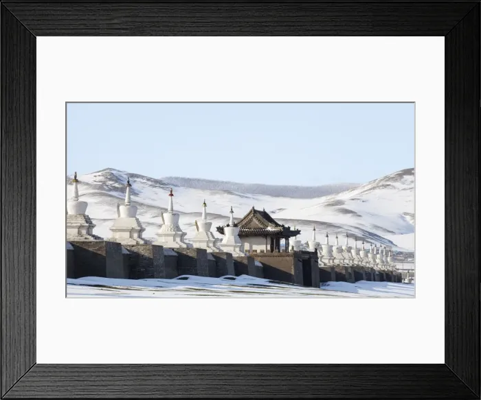 Framed Print : Stupas around Erdene Zuu monastery in Karakorum, Mongolia, Central Asia, Asia Framed Print : Stupas around Erdene Zuu monastery in Karakorum, Mongolia, Central Asia, Asia