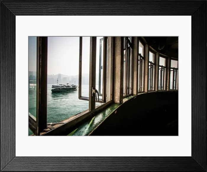 Framed Print : Star Ferry from Kowloon, Hong Kong, China, Asia Framed Print : Star Ferry from Kowloon, Hong Kong, China, Asia