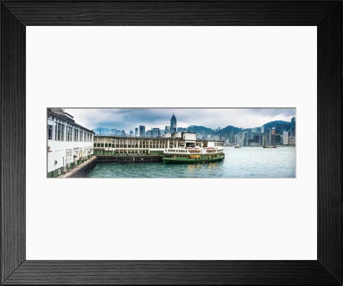 Framed Print : Hong Kong skyline from Star Ferry Terminal, Kowloon, Hong Kong, China, Asia Framed Print : Hong Kong skyline from Star Ferry Terminal, Kowloon, Hong Kong, China, Asia