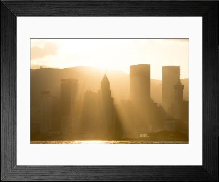 Framed Print : Hong Kong skyline, Hong Kong, China, Asia Framed Print : Hong Kong skyline, Hong Kong, China, Asia