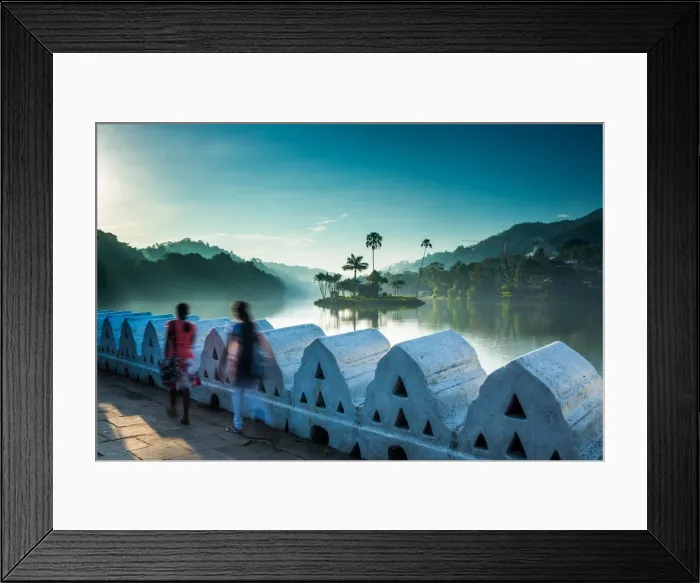 Framed Print : Kandy Lake, Kandy, Sri Lanka, Asia Framed Print : Kandy Lake, Kandy, Sri Lanka, Asia