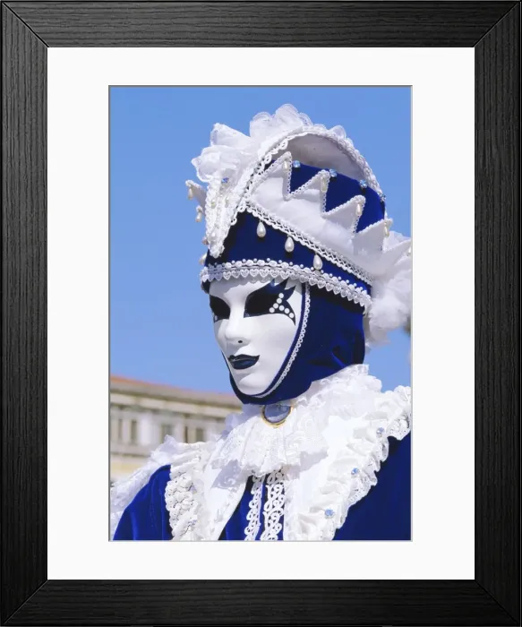 Framed Print : Person wearing masked carnival costume Framed Print : Person wearing masked carnival costume