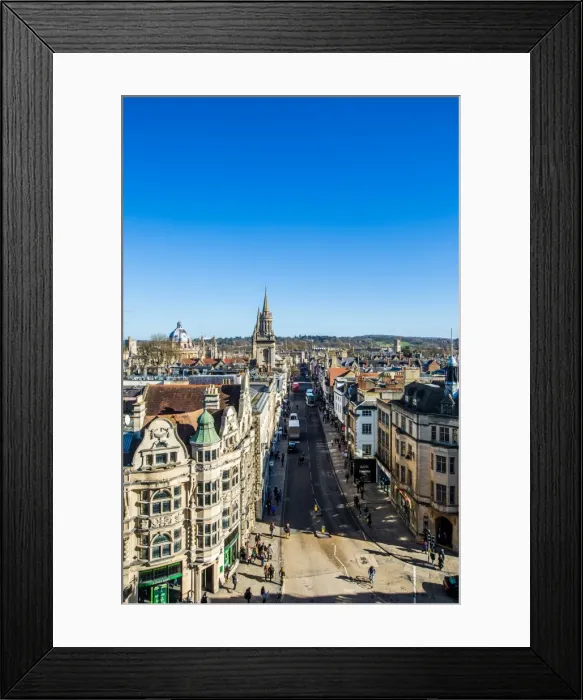 Framed Print : View of Oxford from Carfax Tower, Oxford, Oxfordshire, England, United Kingdom, Europe Framed Print : View of Oxford from Carfax Tower, Oxford, Oxfordshire, England, United Kingdom, Europe