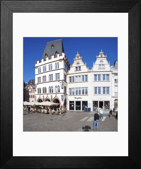 Framed Print : Hauptmarkt Square with Steipe building, Trier, Mosel Valley, Rhineland-Palatinate Framed Print : Hauptmarkt Square with Steipe building, Trier, Mosel Valley, Rhineland-Palatinate