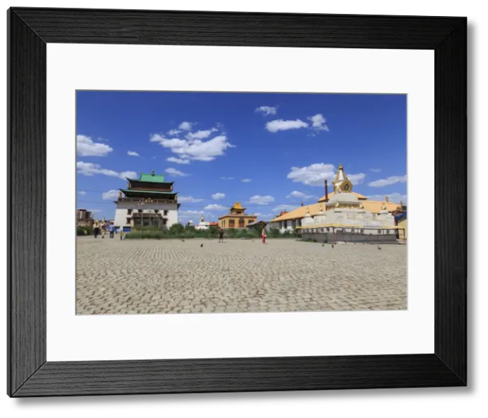 Framed Print : Migjid Janraisig Sum, Gandan Khiid, Buddhist Monastery containing huge golden Buddha statue Framed Print : Migjid Janraisig Sum, Gandan Khiid, Buddhist Monastery containing huge golden Buddha statue