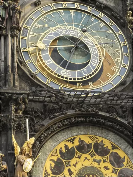 The Astronomical Clock, Old Town Hall, UNESCO World Heritage Site, Prague, Europe