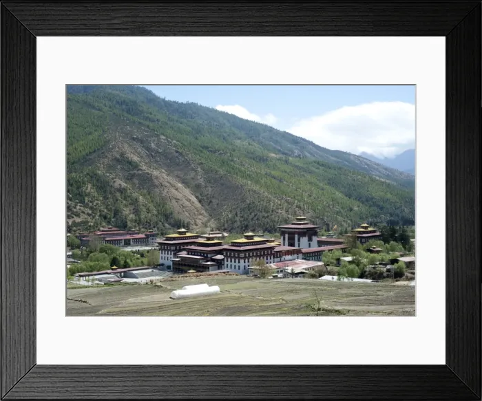 Framed Print : Thimpu dzong (monastery) buildings, Thimpu, Bhutan, Asia Framed Print : Thimpu dzong (monastery) buildings, Thimpu, Bhutan, Asia