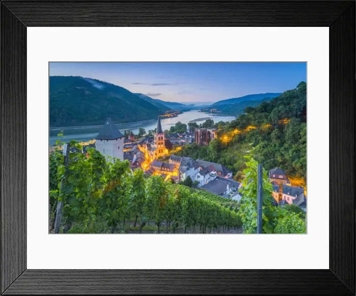 Framed Print : Bacharach on the River Rhine, Rhineland Palatinate, Germany, Europe Framed Print : Bacharach on the River Rhine, Rhineland Palatinate, Germany, Europe
