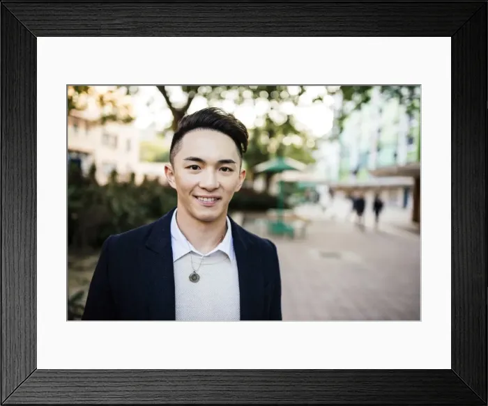 Framed Print : Portrait of man, Mongkok, Hong Kong, China, Asia Framed Print : Portrait of man, Mongkok, Hong Kong, China, Asia