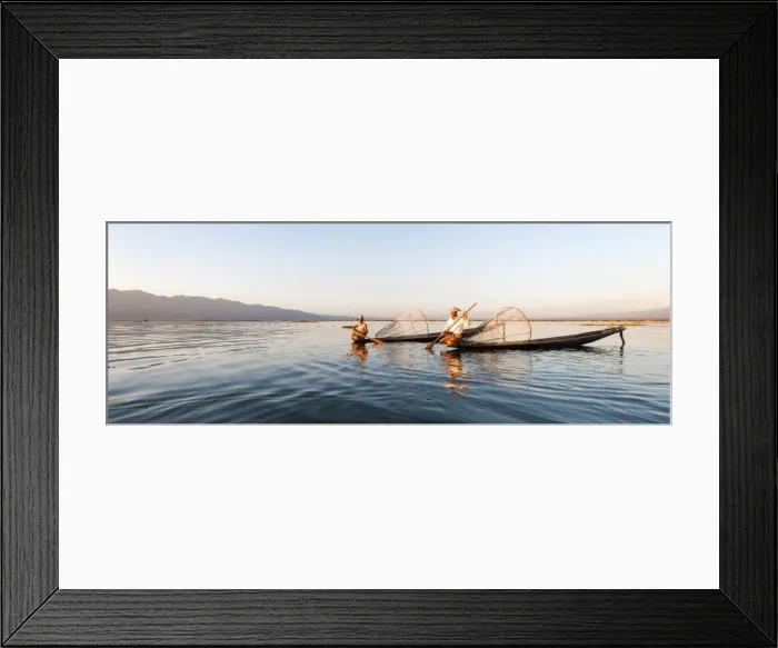 Framed Print : Traditional fisherman on Inle lake, Shan State, Myanmar (Burma), Asia Framed Print : Traditional fisherman on Inle lake, Shan State, Myanmar (Burma), Asia