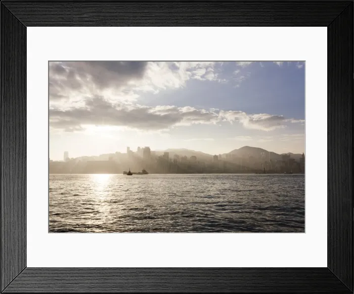 Framed Print : Dawn over Hong Kong Central skyline, Avenue of Stars, Tsim Sha Tsui Waterfront, Kowloon Framed Print : Dawn over Hong Kong Central skyline, Avenue of Stars, Tsim Sha Tsui Waterfront, Kowloon