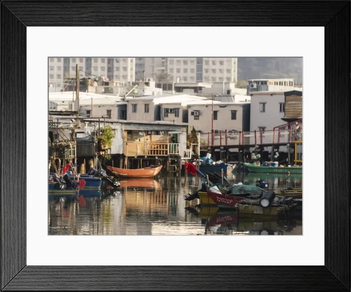 Framed Print : Canal scene, Tai O Fishing Village, Lantau Island, Hong Kong, China, Asia Framed Print : Canal scene, Tai O Fishing Village, Lantau Island, Hong Kong, China, Asia