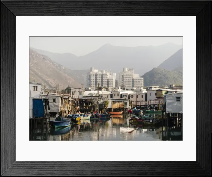 Framed Print : Canal scene, Tai O Fishing Village, Lantau Island, Hong Kong, China, Asia Framed Print : Canal scene, Tai O Fishing Village, Lantau Island, Hong Kong, China, Asia