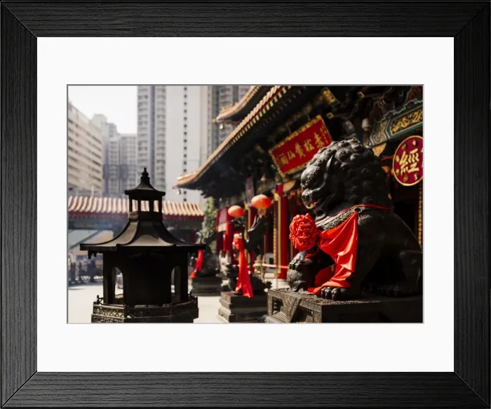 Framed Print : Exterior of Wong Tai Sin Temple, Kowloon, Hong Kong, China, Asia Framed Print : Exterior of Wong Tai Sin Temple, Kowloon, Hong Kong, China, Asia