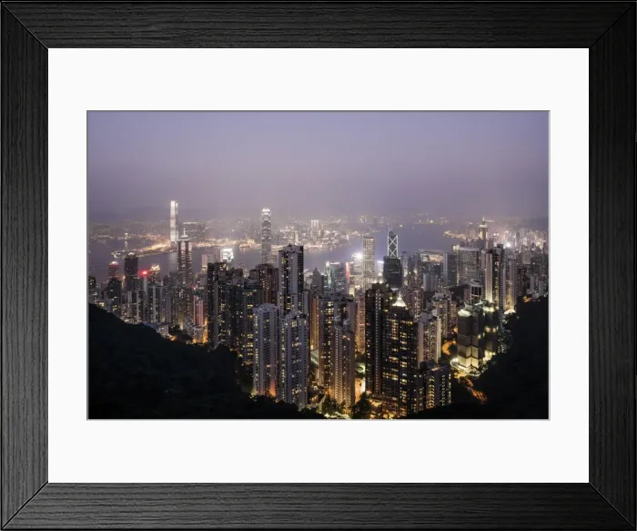 Framed Print : View from Victoria Peak, Central, Hong Kong Island, China, Asia Framed Print : View from Victoria Peak, Central, Hong Kong Island, China, Asia